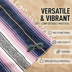 Hydration Nation Authentic Large Handwoven Mexican Blanket - Image 2