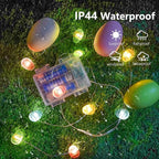Easter Decorations Easter Egg Lights, Pastel Fairy Lights Battery Operated - Image 2