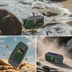 Emergency Radio Waterproof Bluetooth Speaker, Portable Digital AM FM Radio - Image 6