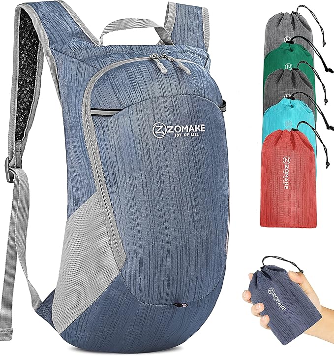 ZOMAKE Ultra Lightweight Packable Backpack 18L, Small Foldable Hiking Backpacks by ZOMAKE