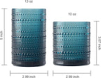 Khen Plastic Hobnail Drinking Glasses Set of 12 Neutral Tones Cups 6x 10oz - Image 4