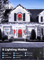 Solar String Lights Outdoor, 2 Pack Total 80 FT 200 LED Solar Powered String - Image 5