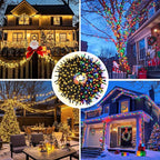JMEXSUSS Color Changing Christmas Lights, 66ft 200 LED Warm White & Multicolor - Image 6