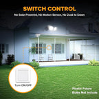 LUTEC 2 Pack Adjustable Twin Par Holder Outdoor Flood Lights, Switch Controlled - Image 2