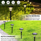 GIGALUMI 8 Pack Solar Pathway Lights, Solar Garden Lights Outdoor Warm White - Image 6