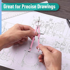 Mr. Pen- Professional Compass for Geometry, Metal Compass - Image 7