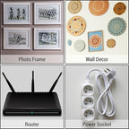 IFAMIO 30 Pack Double Sided Adhesive Wall Hooks Self-Adhesive Nail Free No - Image 5