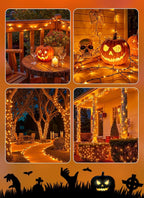 Brightown 4 Pack Solar Halloween Lights, Total 184FT 480 LED Solar String - Image 8