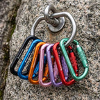 FresKaro 3inch 12kN-2698lbs Auto Locking Carabiner Clips, Solid D Shape - Image 8