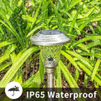 GIGALUMI 8 Pack Solar Pathway Lights, Solar Garden Lights Outdoor Warm White - Image 5