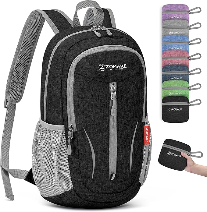 ZOMAKE Ultra Lightweight Packable Backpack 10L, Small Foldable Backpacks Hiking by ZOMAKE