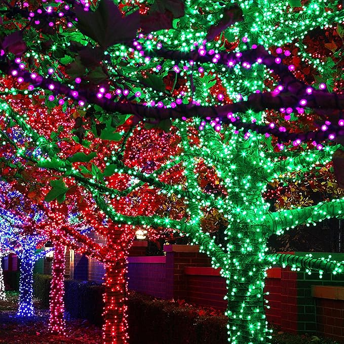 DAZZLE BRIGHT Christmas 300 LED String Lights, 100FT Connectable String Lights - Image 5