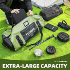 80L Waterproof Duffel Bag Motorcycle Dry Bag Backpack, Waterproof Zippered Bags - Image 3