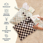 Tiny Twinkle Mess Proof Wet Bags | 2-Pack Reusable Waterproof Wet Bags - Image 3