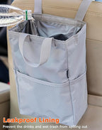 Ginsco New Leak-Proof Travel Trash Bag, Hanging Car Trash Can - Image 2