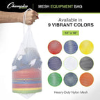 Champion Sports Mesh Equipment Bag – Heavy-Duty Nylon Drawstring Bag - Image 2
