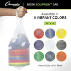 Champion Sports Mesh Equipment Bag – Heavy-Duty Nylon Drawstring Bag - Image 2