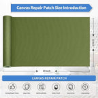 KING MOUNTAIN Canvas Repair Tape, Outdoor Gear Patch, 12×60 Inches, Waterproof - Image 4