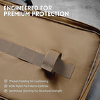 Single Rifle Case Bag, Tactical Padded Soft Gun Case w/MOLLE System, Wide - Image 3