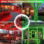JMEXSUSS 2 Pack Solar String Lights Outdoor Waterproof, Total 66 FT 200 LED - Image 6