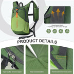 FIORETTO 20L Hiking Backpack for Women Men Mini Packable Backpack Lightweight - Image 7