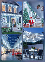 Brightown Solar String Lights Outdoor, 2 Pack Total 80FT 200 LED Solar Powered - Image 7