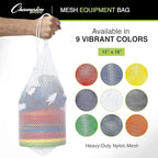 Champion Sports Mesh Equipment Bag – Heavy-Duty Nylon Drawstring Bag - Image 2
