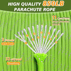 Reflective Paracord Rope 850Ib, 50/100/200/500/1000ft 4MM 11 Strand Parachute - Image 2