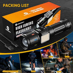 Rechargeable Flashlights High Lumens 100, Super Bright LED Flash Light Long - Image 7