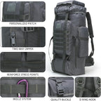 Hiking Backpack for Men 70L/100L Camping Backpack Military Rucksack Molle 3 - Image 6