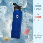 COKTIK 22oz Sports Water Bottle, Stainless Steel Water Bottle - Image 4