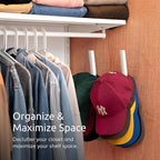 Ozueccr Hat Hook for Baseball Caps – Wall Mounted Vertical Hat Holder, Closet - Image 2