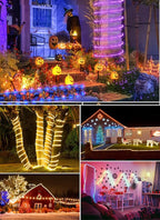 Brightown Solar String Lights Outdoor Waterproof, 18 Colors Changing 39FT Fairy - Image 7