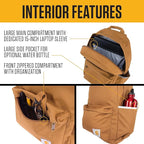 Carhartt 21L Classic Laptop Backpack, Water-Resistant Pack W/ 15" Laptop Sleeve - Image 3