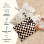 Tiny Twinkle Mess Proof Wet Bags | 2-Pack Reusable Waterproof Wet Bags - Image 7