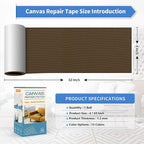 KING MOUNTAIN Canvas Repair Tape, Outdoor Gear Patch, 4×63 Inches, Waterproof - Image 4