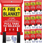 JJ CARE Fire Blanket – 10 Packs by JJCARE