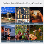 Brightech Ambience Pro Solar Powered Outdoor String Lights -27 ft Commercial - Image 7