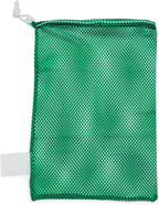 Champion Sports Mesh Equipment Bag – Heavy-Duty Nylon Drawstring Bag by ChampionSports