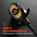 NEBO MYCRO 550+ Rechargeable Headlamp | 550 Lumens, 7 Light Modes, Water - Image 6