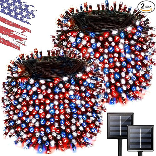 2 Pack 480 LED Solar String Lights by Albelt