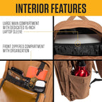 Carhartt 25L Classic Laptop Backpack, Durable Water-Resistant Pack W/ 15" - Image 3