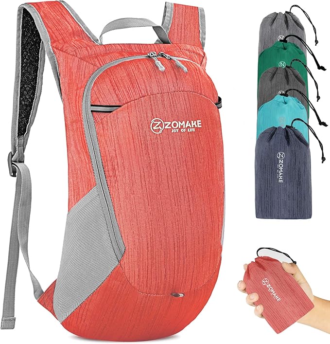 ZOMAKE Ultra Lightweight Packable Backpack 18L, Small Foldable Hiking Backpacks by ZOMAKE