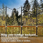 AILBTON 10Ft String Light Poles 8 Pack, Light Poles - Image 4