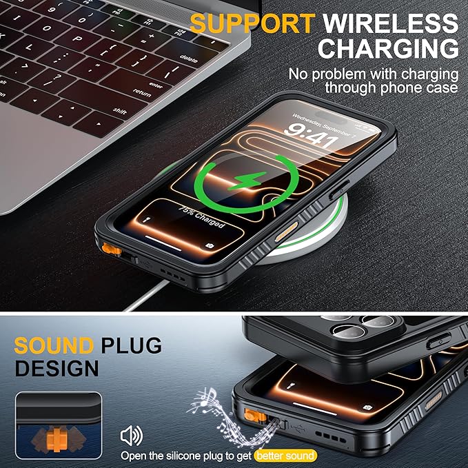 ANTSHARE for iPhone 17 Pro Case, IP68 Waterproof Shockproof Case, - 12 FT - Image 5