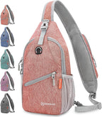 ZOMAKE Sling Bag, Small Crossbody Sling Backpack, Water Resistant Shoulder - Image 2