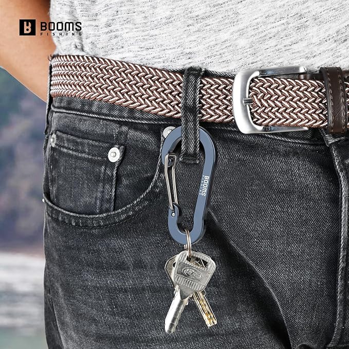 Booms Fishing CC5 Multi-Use Carabiner Clips, 10 Pack 2.7" Small Caribeener Clips - Image 4