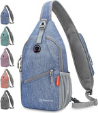 ZOMAKE Sling Bag, Small Crossbody Sling Backpack, Water Resistant Shoulder - Image 2