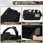 PAVILIA Tactical Toiletry Bag for Men, Travel Hygiene Bag, Military Gear Dopp - Image 4