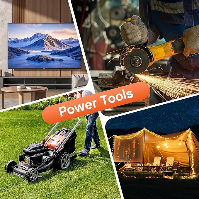 6 ft 16/3 awg 3 Outlet Extension Cord Splitter - Image 8
